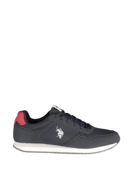 Sneakerși U.s. Polo Assn. cu autograf albastru