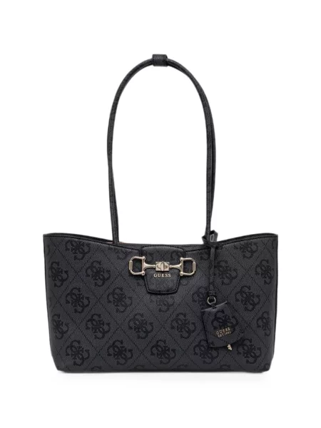 Geantă shopper Guess cu imagine negru