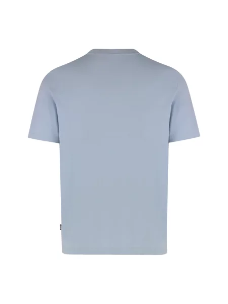T-shirt z okrągłym dekoltem model ‘Taut’ Hugo Boss błękitna