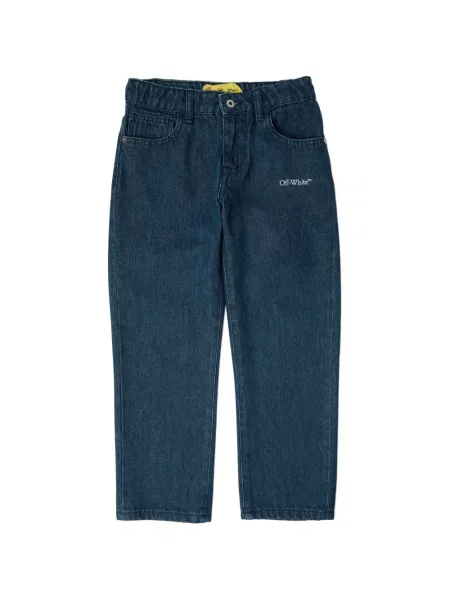 Jeansy dziecięce Off-white białe