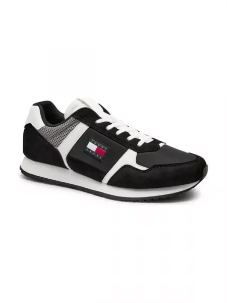 Tommy Jeans Sneakers tornacipő RUNNER CASUAL fekete