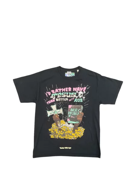 Tricou Better With Age cu imagine negru