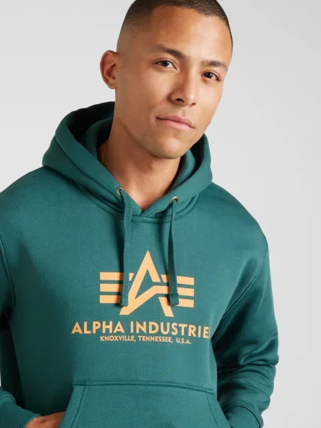Mikina Alpha Industries Basic zelená