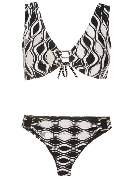 Bikini Amir Slama z nadrukiem czarny