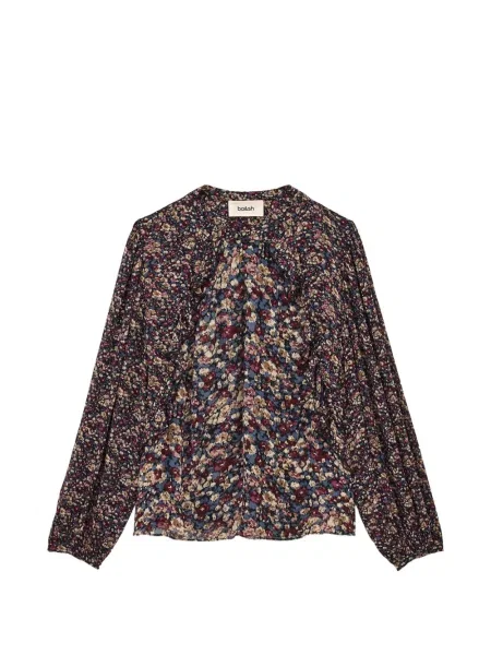 Bluză Ba&sh cu model floral cu imagine albastru
