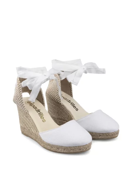 Éksarkú espadrilles Espadrilles nyakkendővel fehér