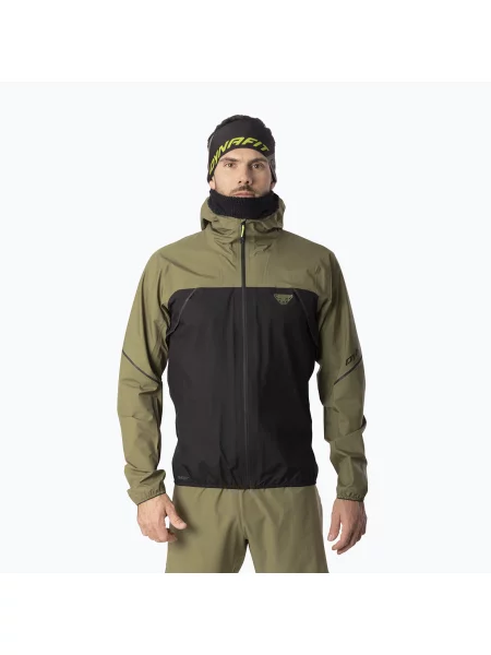 Geacă de alergare pentru bărbați DYNAFIT Alpine 3L military verde