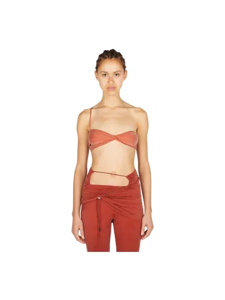 Top Jacquemus pomarańczowy