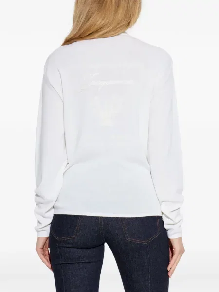 Top Jacquemus lung alb