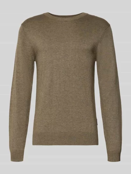 Sweter z dzianiny z prążkowanymi wykończeniami model ‘BELLS’ Casual Friday