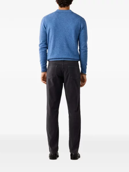 Cu centură pantaloni Hackett London gri