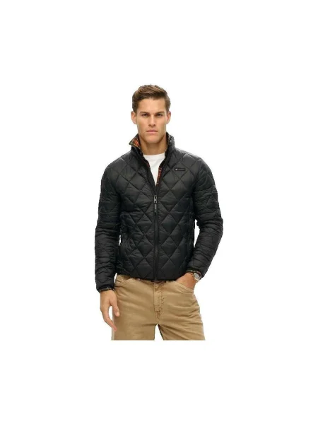 Diamant geacă Superdry matlasată negru