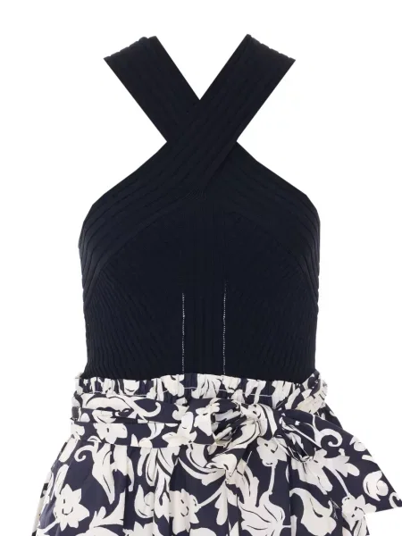 Rochie Liu Jo cu model floral cu imagine de costum negru
