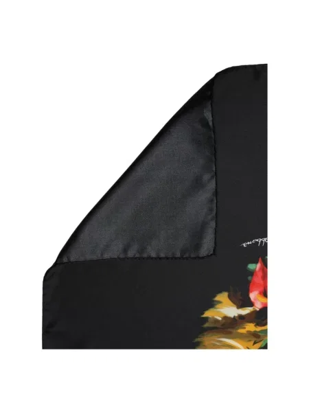 Chusta Dolce And Gabbana w tropikalny nadruk czarna