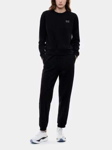 Спортивний костюм поліестер/бавовна чорний