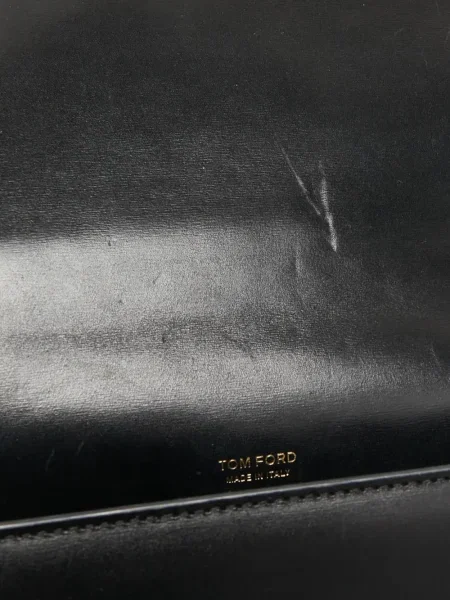 Кожено колие Tom Ford черно