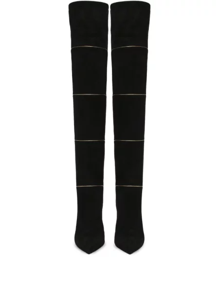 Botine Gianvito Rossi din piele de căprioară negru