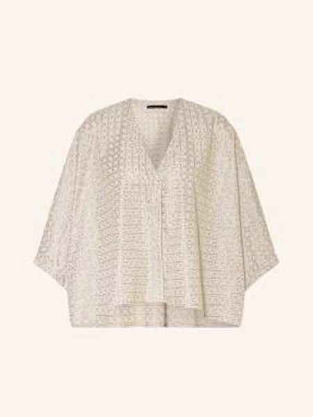 Greek Archaic Kori Tunika Cross Z Błyszczącą Przędzą grau złota