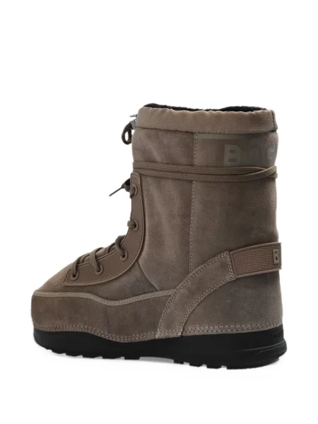 Botine Bogner cu șireturi din dantelă maro