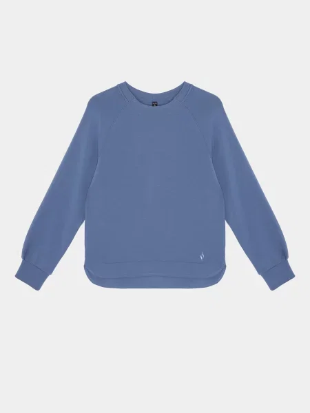 Світшот Skechers віскоза/поліестер блакитний