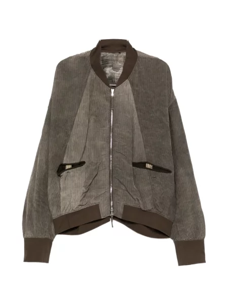 Geacă bomber Ziggy Chen cu dungi gri