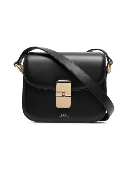 Mała mały torebka crossbody A.p.c. skórzana czarna