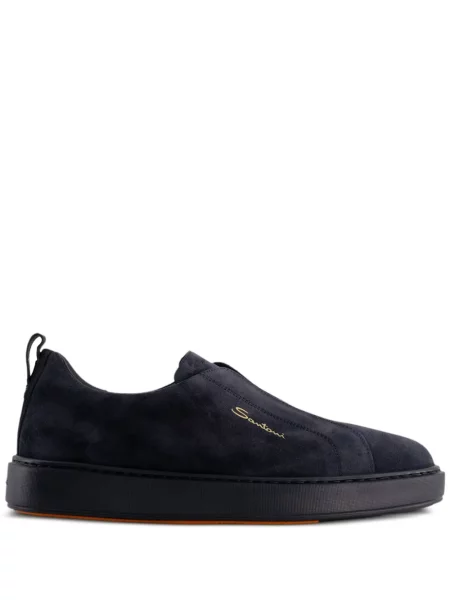 Sneakerși Santoni slip-on albastru