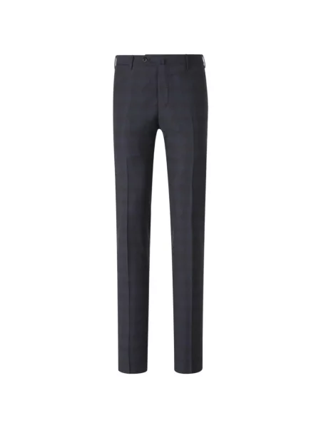Pantaloni Pt Torino în carouri albastru