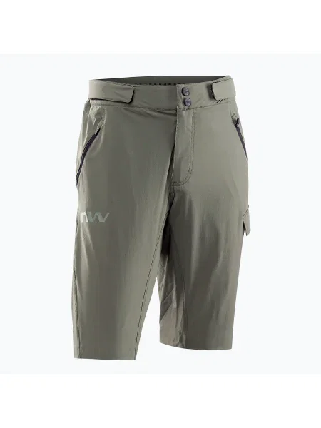 Мъжки къси панталони за колоездене Northwave Escape Baggy green зелено