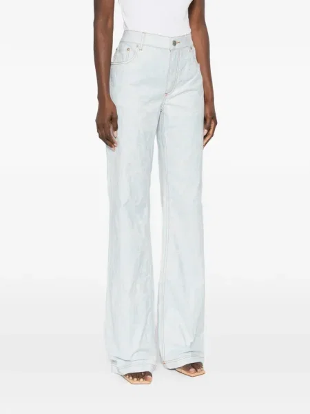Pantaloni Etro cu model floral albastru