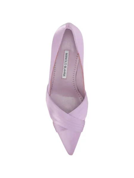 Pantofi cu toc Manolo Blahnik violet