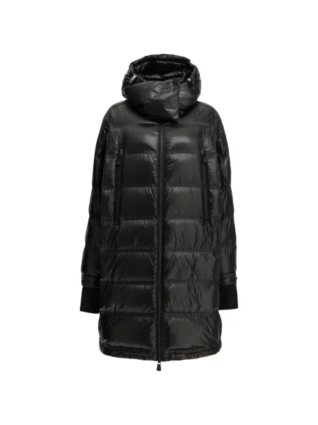 Palton Moncler Grenoble cu glugă negru