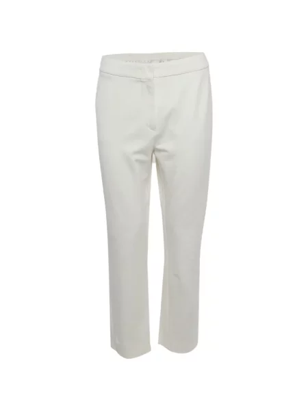 Pantaloni Max Mara tricotate alb