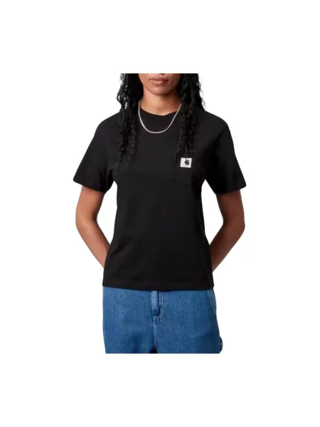 Carhartt WIP W S/S Pocket T-Shirt Kobiety Koszulki Carhartt WIP Size: S czarny