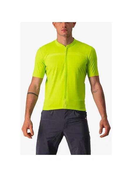 Koszulka z krótkim rękawem Castelli Unlimited Allroad Electric Lime Green XS zielona