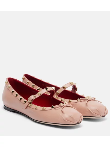 Pantofi cu toc Valentino Garavani din piele roz