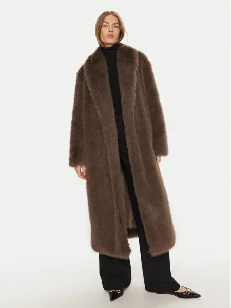 Palton de blană Kontatto maro