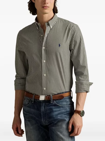 Μικρός κασκέτο Polo Ralph Lauren με χαμηλή μέση υφαίνω διαγωνίως πράσινο