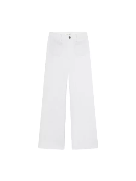 Skinny jeansy skinny Frame białe