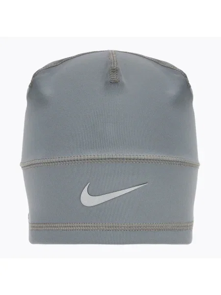 Čepice Nike Dri-Fit Terra Uncuffed Beanie smoke grey/silver šedý
