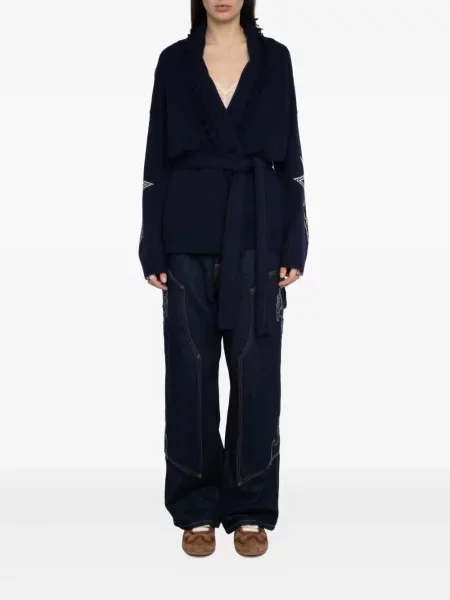 Палто Zadig&voltaire с ресни синьо