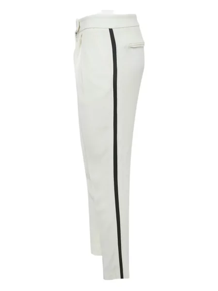 Pantaloni Elie Saab cu dungi alb