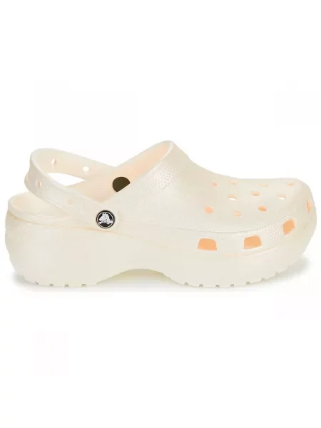 Natikače Crocs s platformom bijela