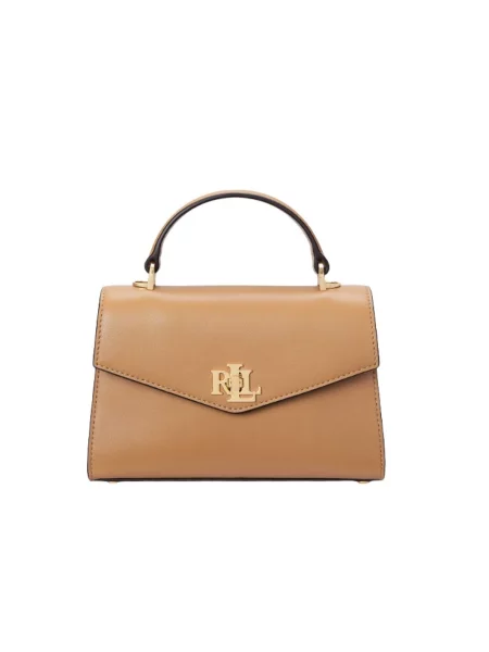 Torebka Ralph Lauren skórzana beżowa
