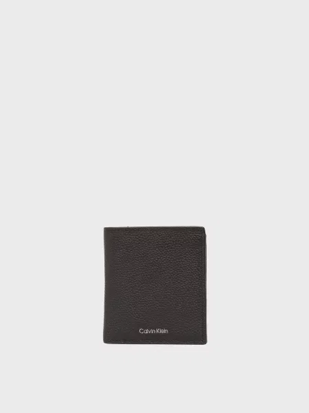 Кожаный кошелек Calvin Klein черный