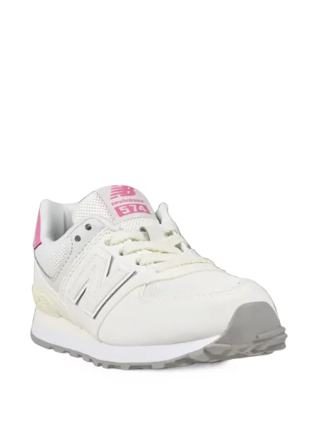 Sneakerși New Balance 574 din dantelă negru