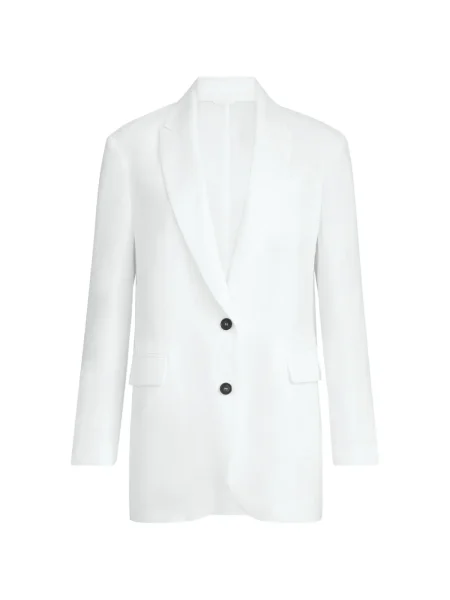 Sacou Brunello Cucinelli lung alb