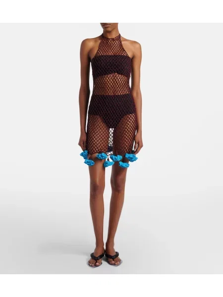 Bikini Alaïa din jerseu negru