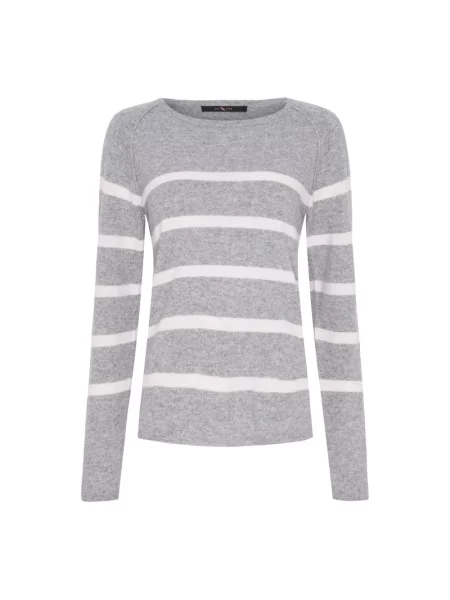 Sweter Btfcph wełniany szary