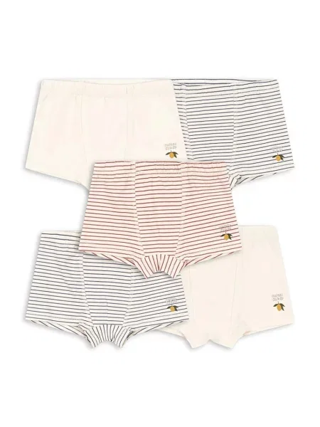 Konges Sløjd облягаючі боксери дитячі з BASIC 5 PACK BOY BOXERS GOTS 5 шт.